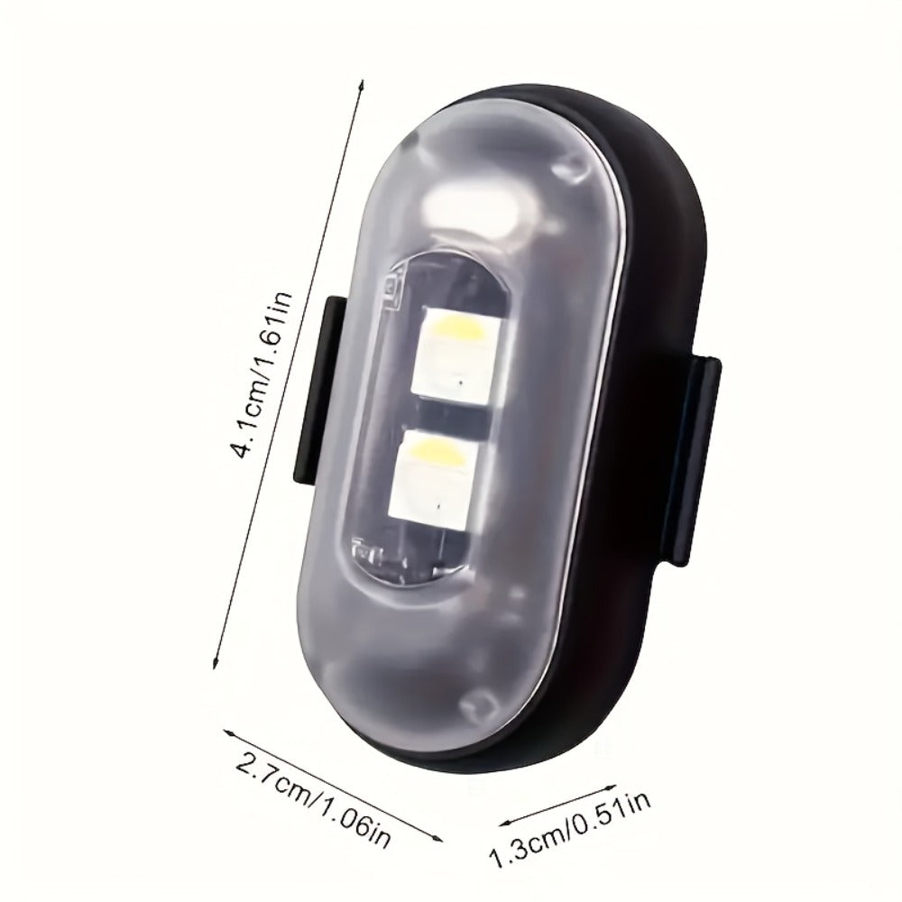 Wireless LED Strip Lights 8-Color 4pcs / 6pcs – Remote Control USB Rechargeable Waterproof Anti-Collision Light for Car Motorcycle Bike