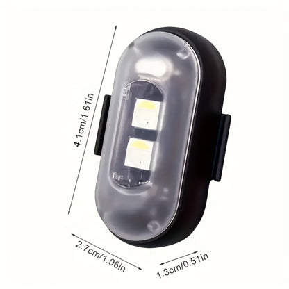 Wireless LED Strip Lights 8-Color 4pcs / 6pcs – Remote Control USB Rechargeable Waterproof Anti-Collision Light for Car Motorcycle Bike