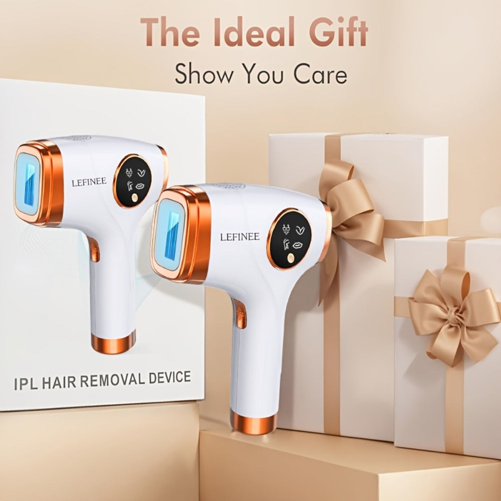 IPL Hair Removal Device 999900 Flashes 3-in-1 At-Home Laser Hair Remover for Women Men for Everyday Face, Beard and Body Grooming
