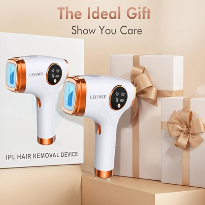 IPL Hair Removal Device 999900 Flashes 3-in-1 At-Home Laser Hair Remover for Women Men for Everyday Face, Beard and Body Grooming