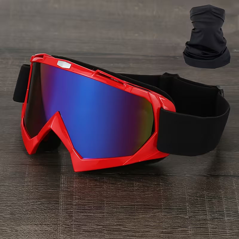 Thirty-Style NAFEIB Ski Goggle and Matching Headwear Set with Mirrored, Clear, Silver and Gray Lens Options
