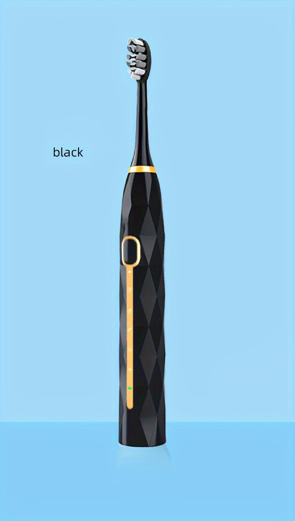 IPX8 Sonic Electric Toothbrush with 8 Replacement Brush Heads – Metal Shaft, USB Rechargeable 500mAh, Travel Case & Holder