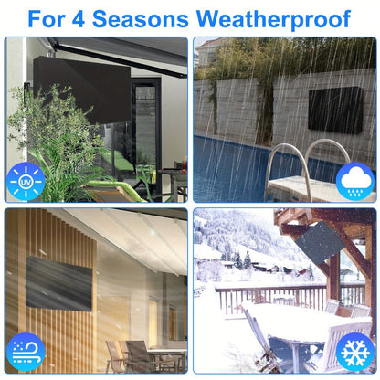Outdoor TV Cover 55-58 Inch – Weatherproof Waterproof Dustproof Television Protective Cover for Patio, Flat Screen & Wall Mount TVs