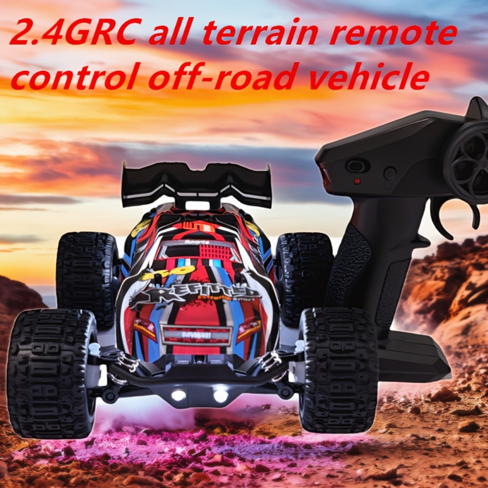 1:18 Scale RC Off-Road Car 35+ KM/H 4WD, 2.4GHz High Speed Remote Control Truck, Hobby Grade RC Racing Crawler for Kids & Adults