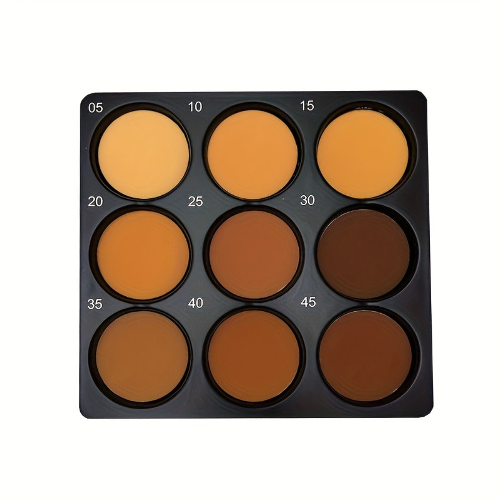 9 Color Contour Palette Matte Waterproof Full Coverage Concealer Eyeshadow Foundation Primer Oil Control 3D Face Sculpting Natural Makeup