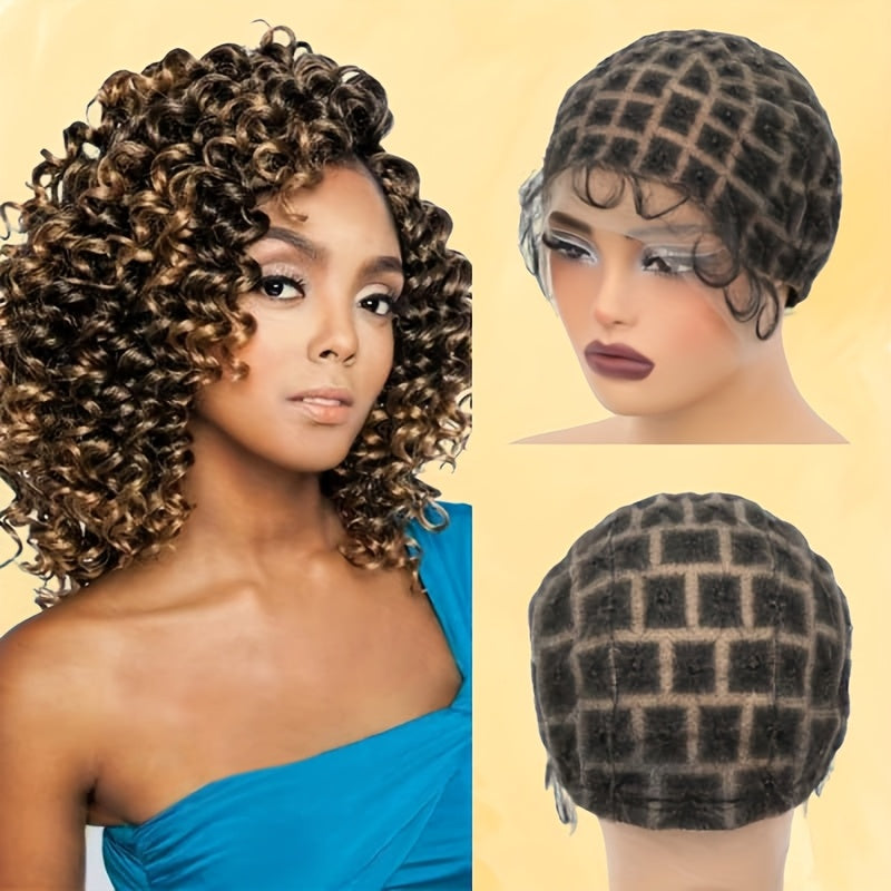 Crochet Wig Cap DIY Braiding Set Double Full Lace Baby Hair Premade Lace Front | Nylon Hair Net Hook Tool for Making Braided Wigs 82 109 112