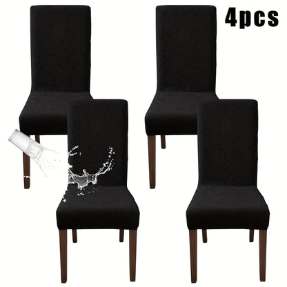 Stretch Dining Chair Covers Set of 4/6 – Plant Print Slipcovers for Dining Room Kitchen Chairs, Elastic Parsons Chair Protector, Home Decor