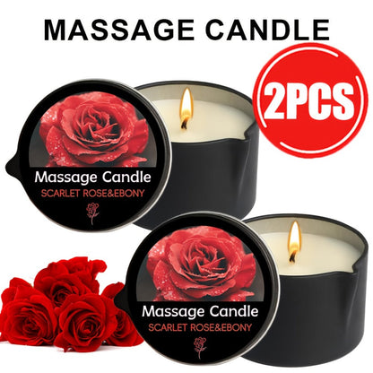 Scented Massage Candle 2-in-1 Soy Wax Essential Oil Body Lotion 20+ Scents 1pc 2pcs 6pcs Spa Nail Salon Pedicure Wedding Valentine Christmas