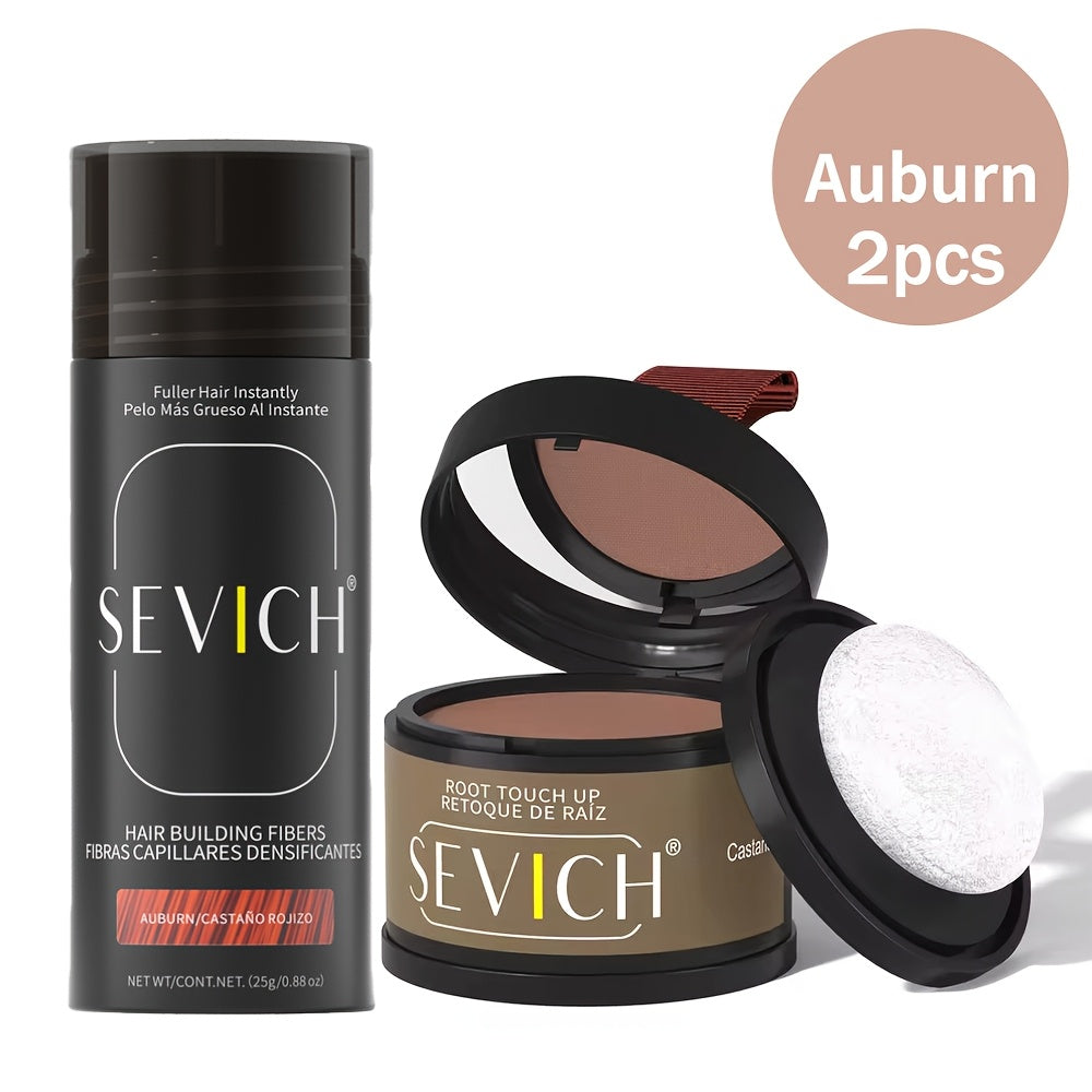 Thinning Hair Root Coverage Powder with Brush, Instant Hairline Concealer Natural Shadow Effect