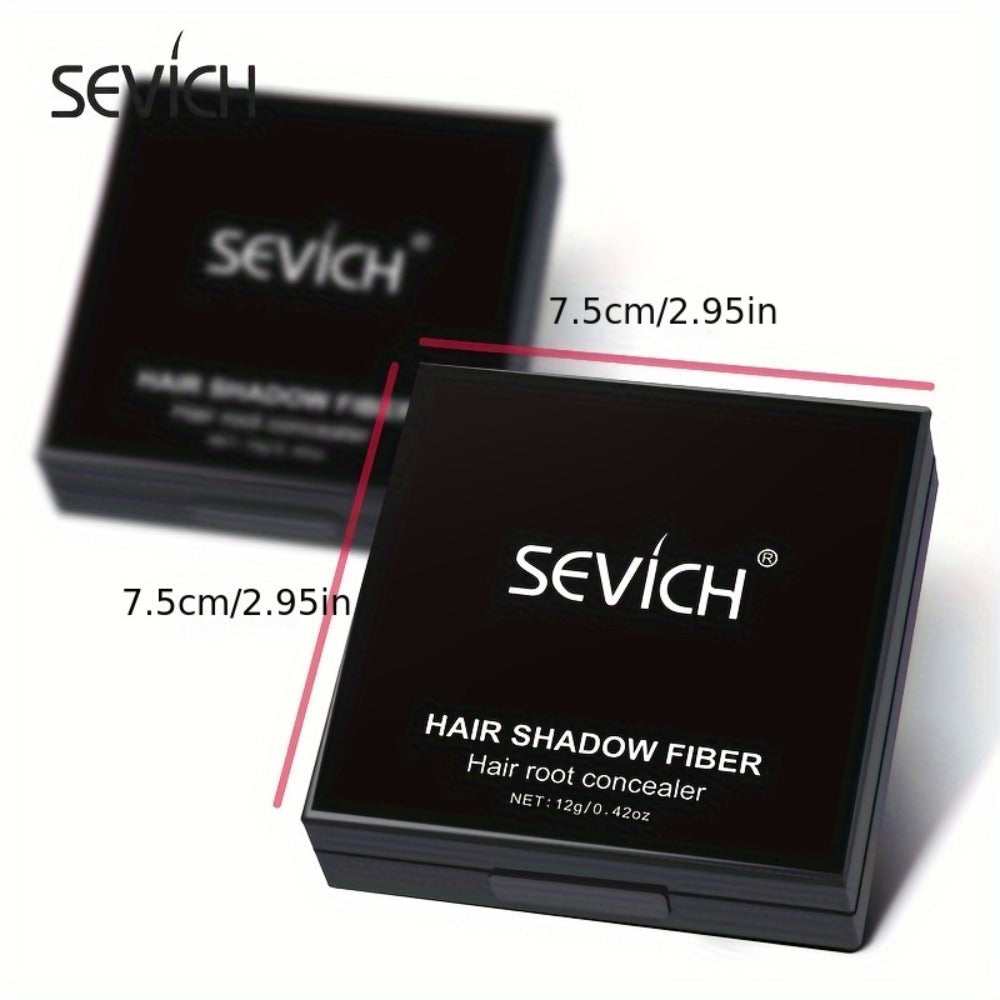 SEVICH Hairline Powder 12g Bald Spot & Root Concealer, 24H Stain-Proof Plant Squalane Formula