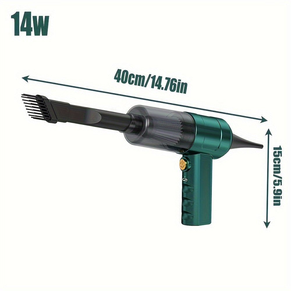 Mini Handheld Vacuum Cordless 4-in-1 Rechargeable, Portable Car Vacuum Cleaner & Air Blower & Hand Pump