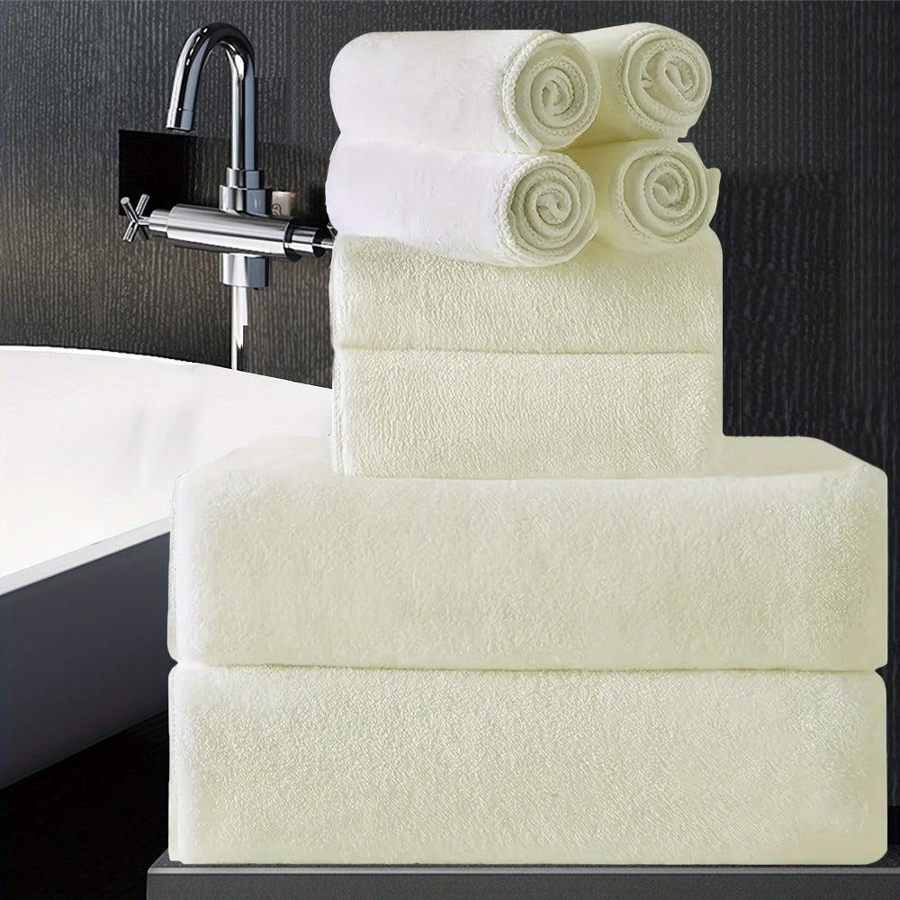 Bath Towels Set 8 Piece 750GSM Oversized 35 x 70 Inch Sheets in 15 Color Options for Home and Guest Use