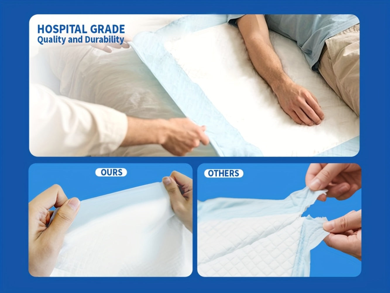 Extra Large Disposable Underpads 30x36 Inch Super Adult Incontinence Bed Pads with Effective for Entryways, Bedrooms and Living Spaces