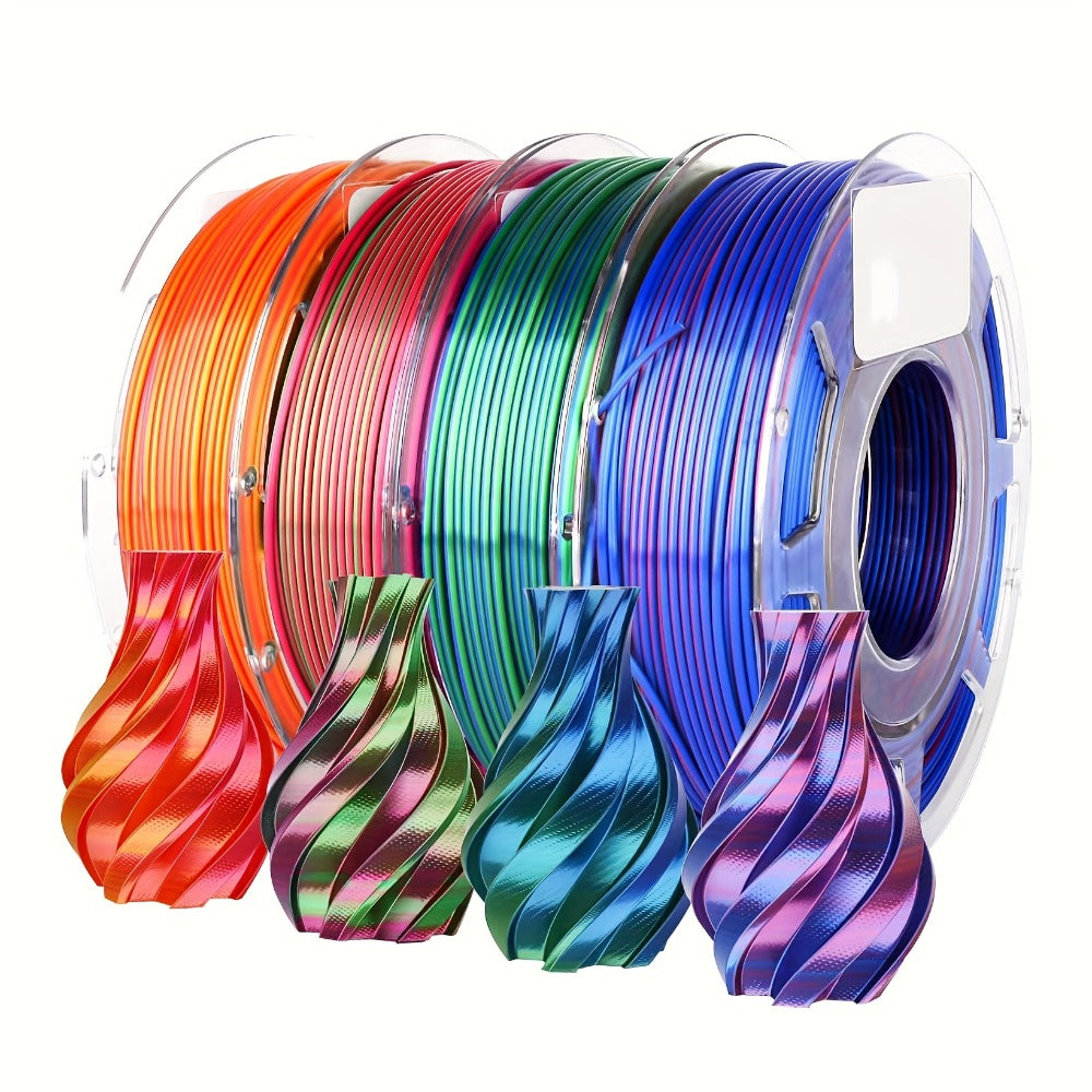 3D Printer Filament KELEIDI Multicolor PLA 1.75mm 200g Spool with Five Gradient Color Combinations