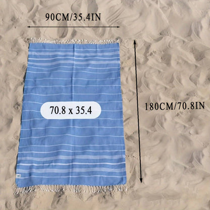 Turkish Beach Towels 2 Pack Sand Free Quick Dry Oversized Extra Large Lightweight Sandproof Compact Pool Swim Travel Camping Vacation Gift