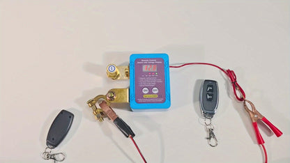 Remote Battery Disconnect Switch 240A 12V/24V – Wireless Kill Switch with Digital Display & Auto Power Shut-Off for Car, Truck, Boat