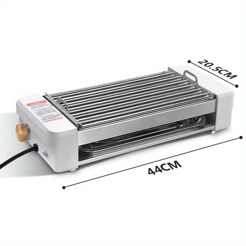 Sausage Grill 4-in-1 Multifunctional Electric Hot Dog Roller, Non-Stick Countertop Cooker with Adjustable Temperature