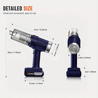 Model 701 Cordless Car Vacuum Cleaner with 5KPa Source Rating, 2000mAh Label, Six Trim Options and Nozzle Set