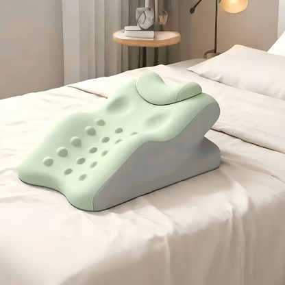 Bed Pillow Contoured Memory Foam Reading Cushion with Removable Washable Cover in Seven Colors
