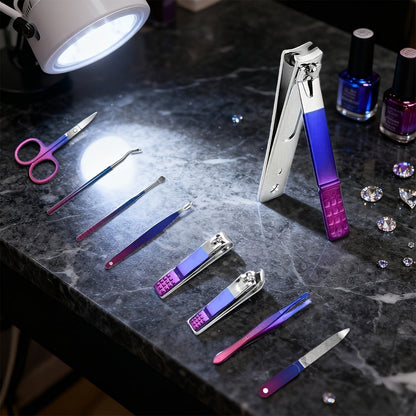 Manicure Set 9 18 30 60pcs Professional Nail Clipper Pedicure Kit Portable Travel Grooming Tools – Cuticle Trimmer Nail File Nail Care Gift