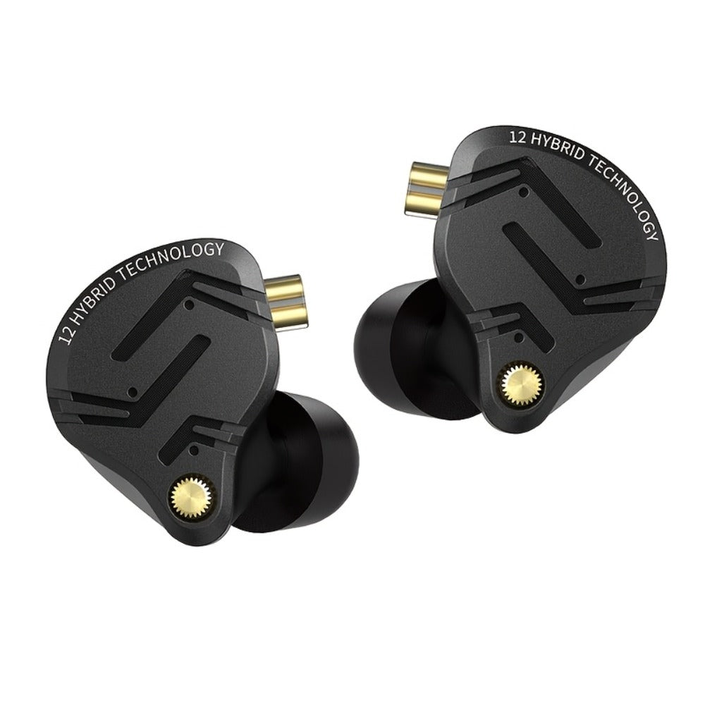 KZ ZS12 PRO X In-Ear Monitor Hybrid IEM Headphones Detachable Cable Noise Cancelling for Bedside Audio, Alarms and Room Entertainment