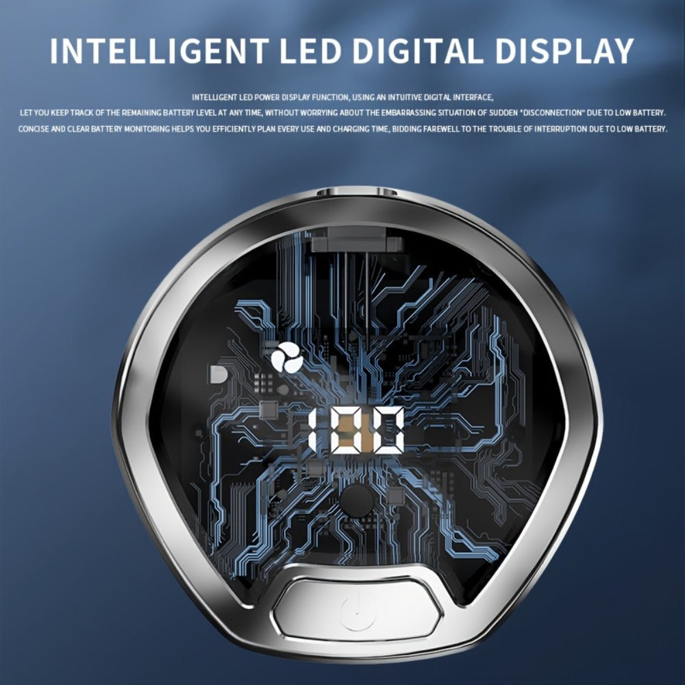 Electric Shaver 7D Floating Rotary Head with IPX6 Wet/Dry Use, USB Charging, LED Display and Magnetic Blade