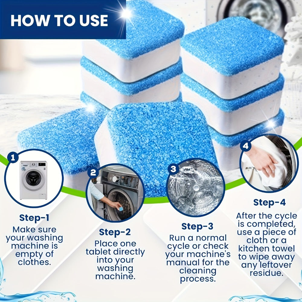 Washer Cleaner Tablets 25 Pack 2-in-1 Washing Machine and Dishwasher Cleaner Deodorizer for Entryways, Bedrooms and Living Spaces
