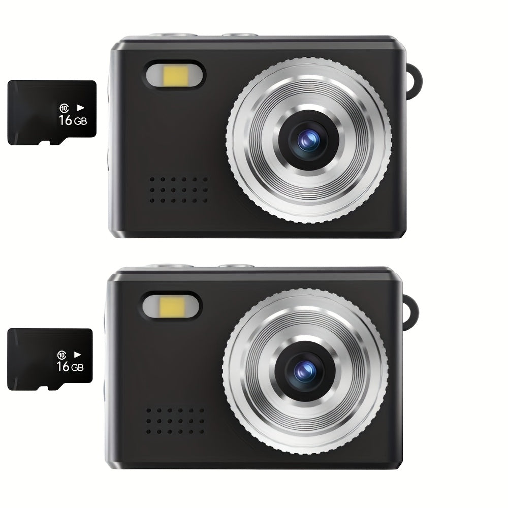 Keychain Mini Digital Camera 16X Zoom Autofocus & Shock-Proof, 2.8-Inch Screen Point-and-Shoot Cam for Travel & Vlog