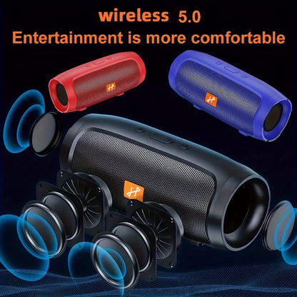 Portable Bluetooth Speaker with 1200mAh Battery and USB-C in Three Colors for Home, Travel and Small Gatherings