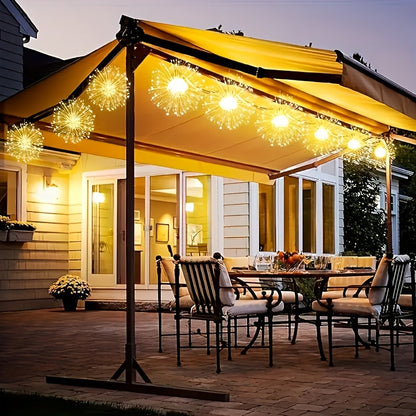 Solar Starburst Firework Light Set with 240, 360 or 450 LEDs, Remote and Eight Lighting Modes