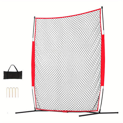 Sports Barrier Backstop Net with Carry Bag – Portable Protection Netting for Baseball Softball Lacrosse Soccer Hockey