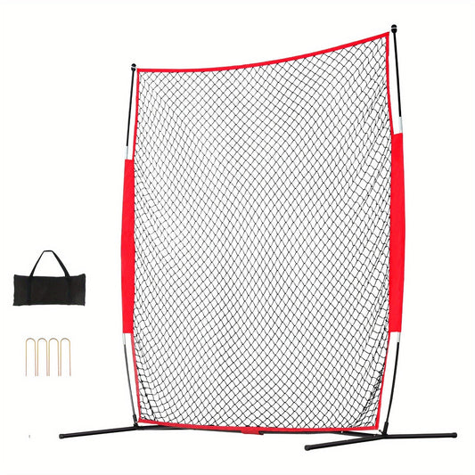 Sports Barrier Backstop Net with Carry Bag – Portable Protection Netting for Baseball Softball Lacrosse Soccer Hockey