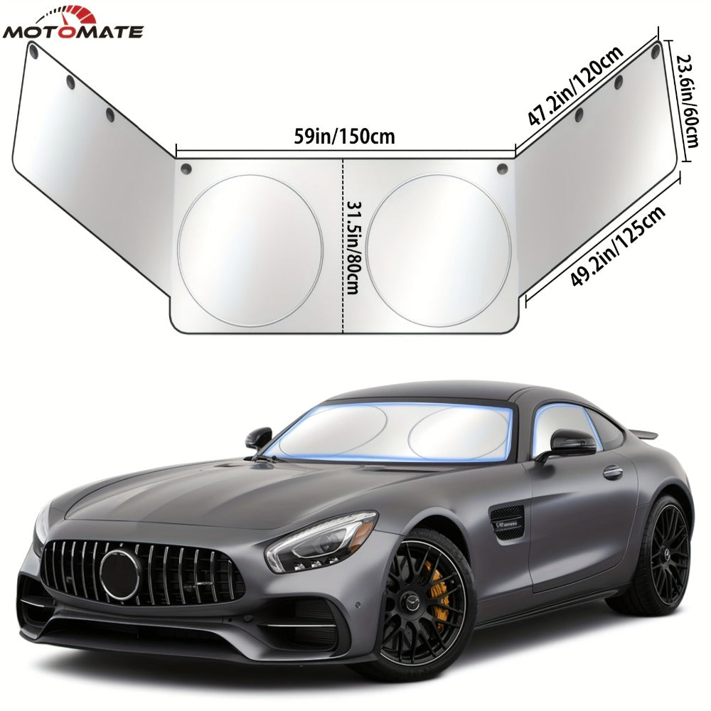 Windshield Sun Shade Universal Front & Side Window Cover UV Heat Block Privacy Protection – Upgraded 2026 Design Large Size Summer Car