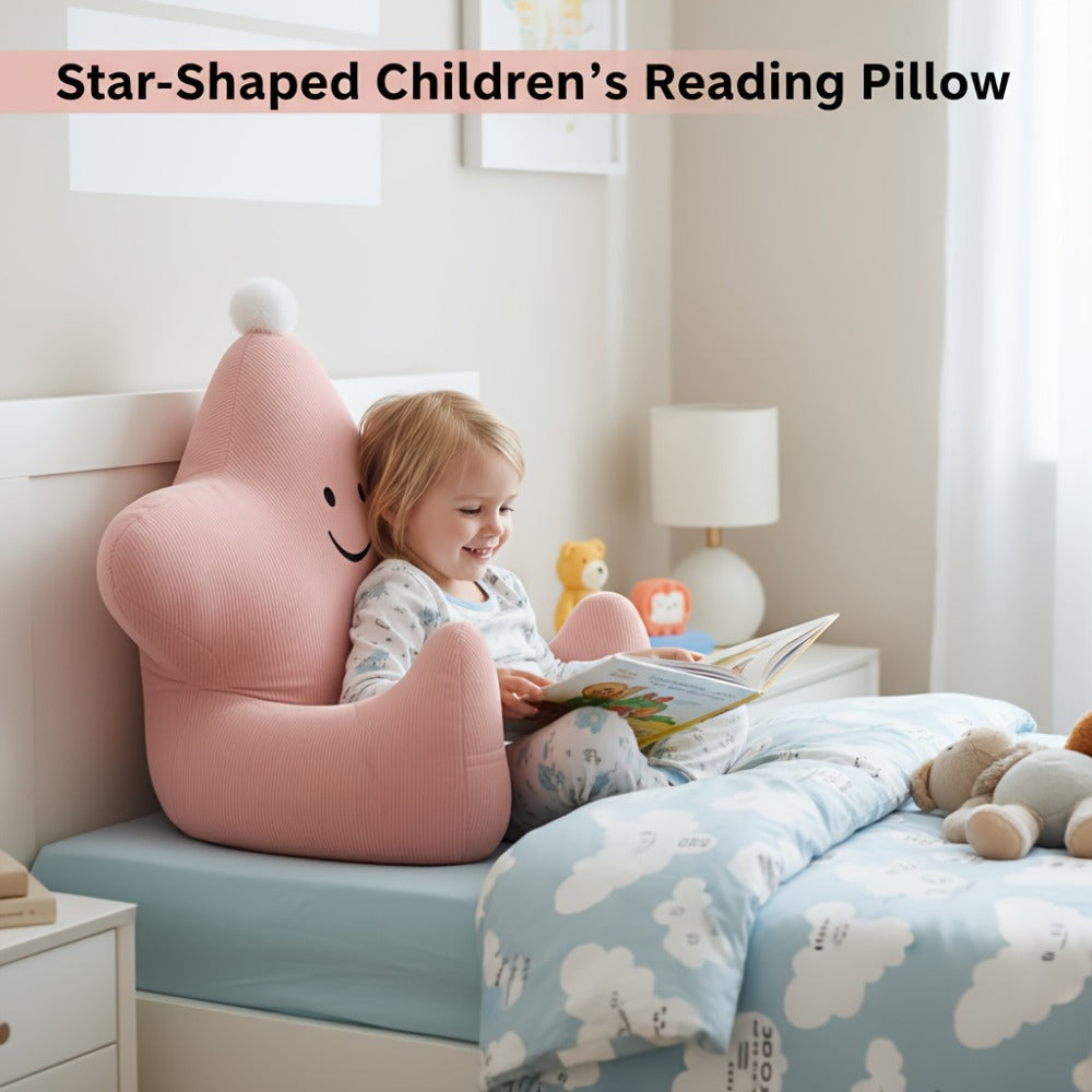 Kids Reading Pillow Star Shape with Neck Support Back Support Lumbar Support & Armrests Spine for Entryways, Bedrooms and Living Spaces