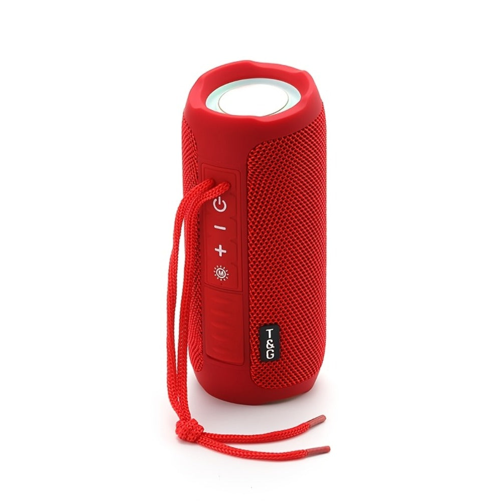 TG227 Portable Bluetooth Speaker with LED Breathing Light, TWS Stereo Sound, USB-C Rechargeable, Wireless Speaker for Outdoor Camping