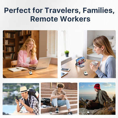 4G LTE Mobile WiFi Hotspot with SIM Card Included, Connect Up to 10 Devices, No Contract, Verizon & AT&T Compatible