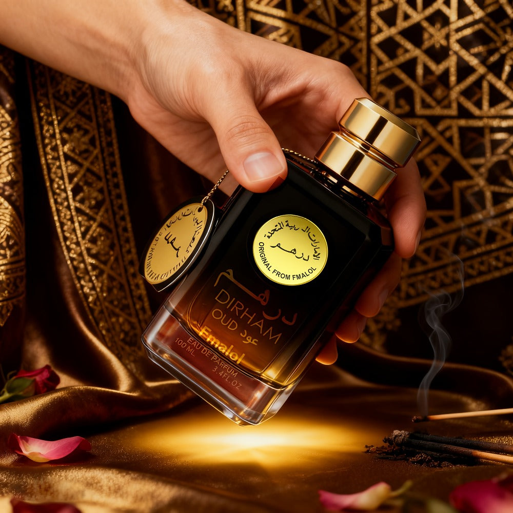 Agarwood Oud Arabic Perfume for Men 3.4 oz Luxury Woody Oriental Cologne - Dubai Middle East for Bath Time, Home Spa and Personal Care