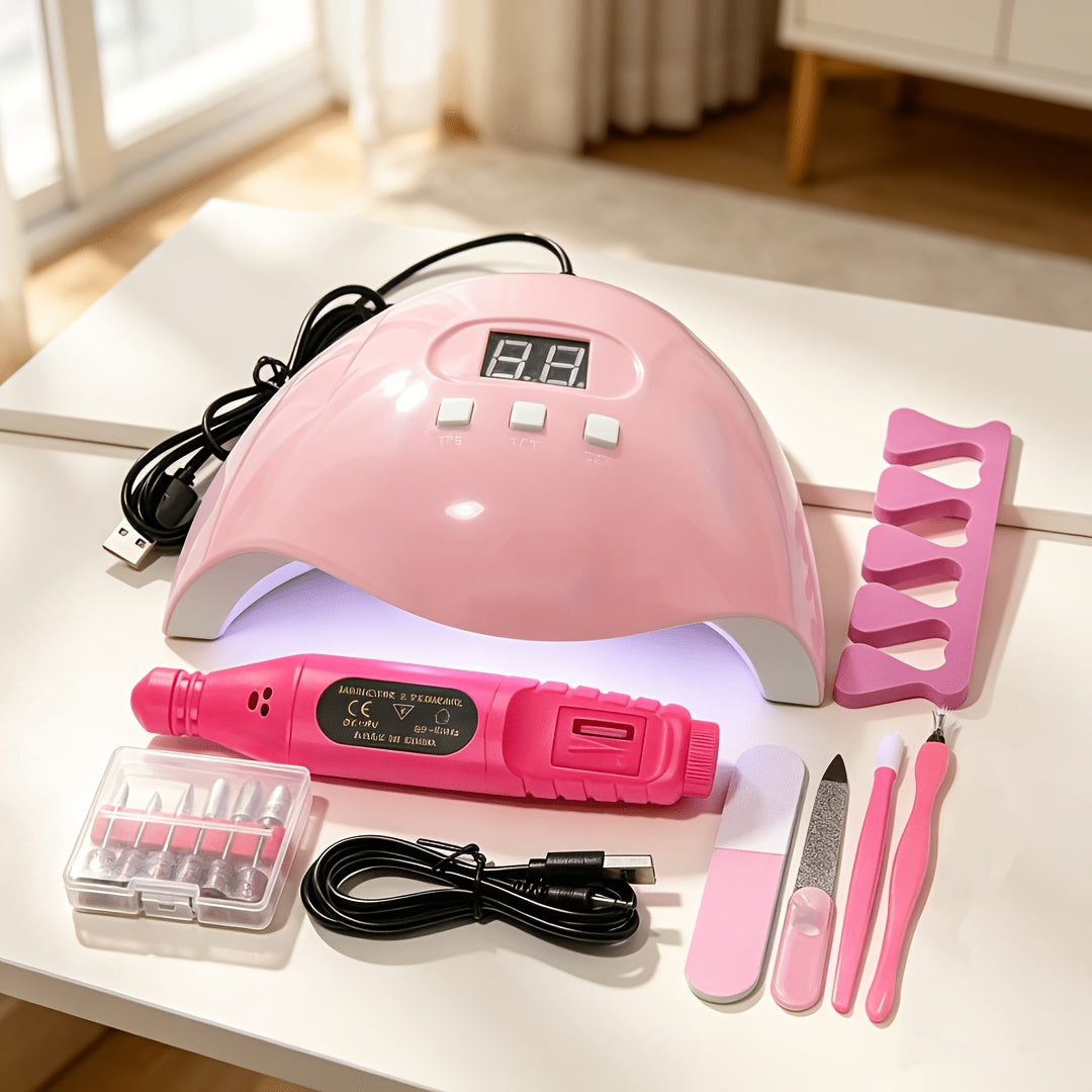 Smart UV LED Gel Nail Lamp with Auto Sensor & LED Countdown Display | Professional Fast Curing Dryer for All Gel Polishes Fingernails