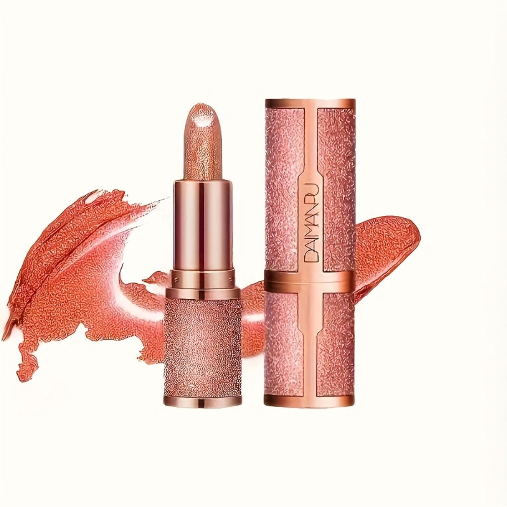 Shimmer Lipstick Set 2 Piece, Starry Sky High Gloss Waterproof Lip Color, Durable Glossy Shiny Lips Makeup for Women