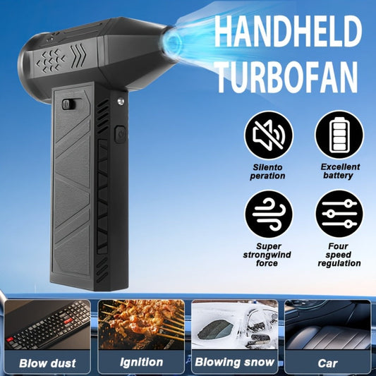 130000 RPM Portable Turbo Fan Blower & Vacuum 2-in-1, USB Rechargeable Cordless Handheld Air Blower for Dust Removal