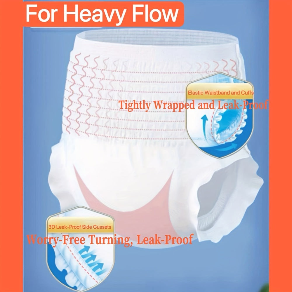Disposable Incontinence Underwear for Seniors, High Absorbency Leak-Proof Pull-On Briefs, Ultra-Thin Breathable Cotton for Men & Women