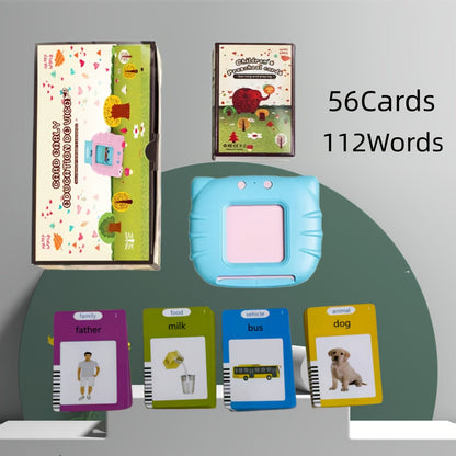 Bilingual English Speaking Flash Cards for Kids, 56 Cards 112 Visual Sight with the Listed Color, Size or Set Options for Everyday Use