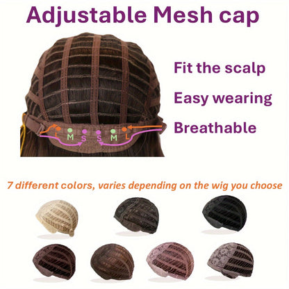 Synthetic Wig Long Style, Six Color Choices with 24-Inch Length for Parties with Model-Specific Color, Length and Cap Options