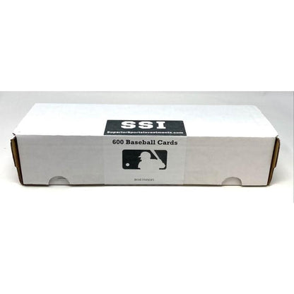 MLB Baseball Cards 600 Pack Lot with Unopened Pack Includes Ruth Ryan Griffey Thomas Bonds Vintage 80s 90s Baseball Card Collection Gift Box
