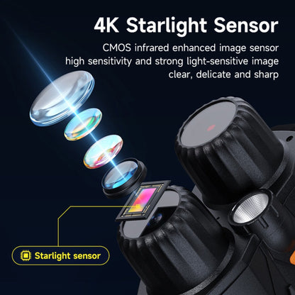 Night Vision Goggles with Built-In 3W IR Illuminator, 200MP HD, 10X Digital Zoom, 5W IR Light, Battery