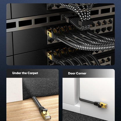 Cat 8 Ethernet Cable 100ft Flat Braided, 40Gbps 2000MHz High Speed Internet Cord for an Everyday Personal Care Routine