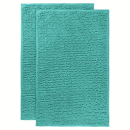 Chenille Bath Rug Extra Thick Bathroom Mat, Multiple Sizes & Colors for Entryways, Bedrooms and Living Spaces