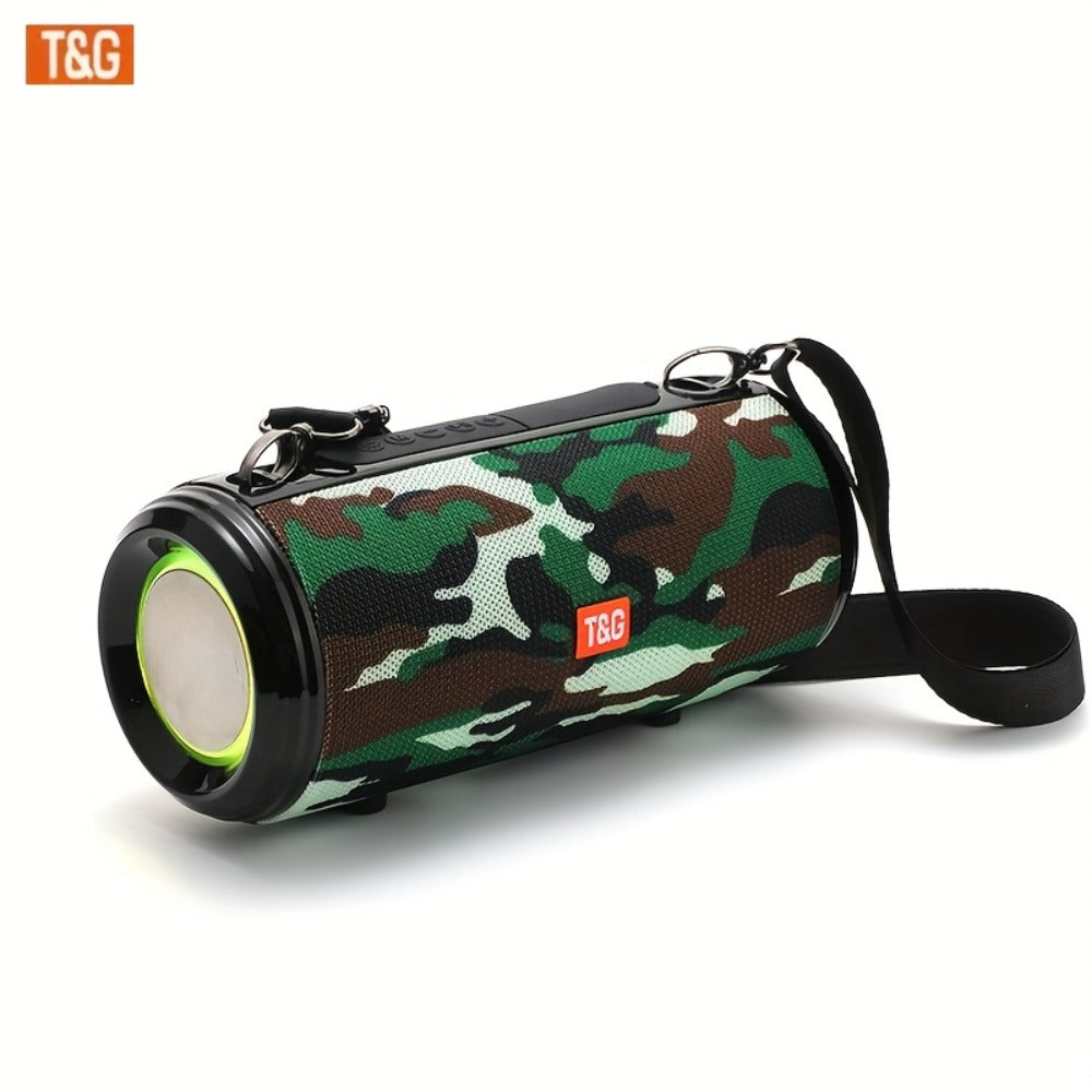 TG537 Portable Bluetooth Speaker with TWS Stereo Pairing, Hands-Free Calling, TF Card & USB Playback