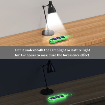 Dog Paw Silicone Remote Control Case Glow in the Dark – Cute Luminous Green Protective Cover for TCL Hisense Roku Remote