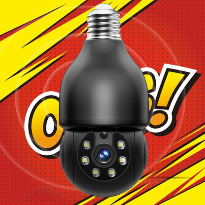 Security Camera 5MP Light-Bulb Model with Dual-Band WiFi, 360 Pan-Tilt, Color Night Vision and 1 or 2 Pack